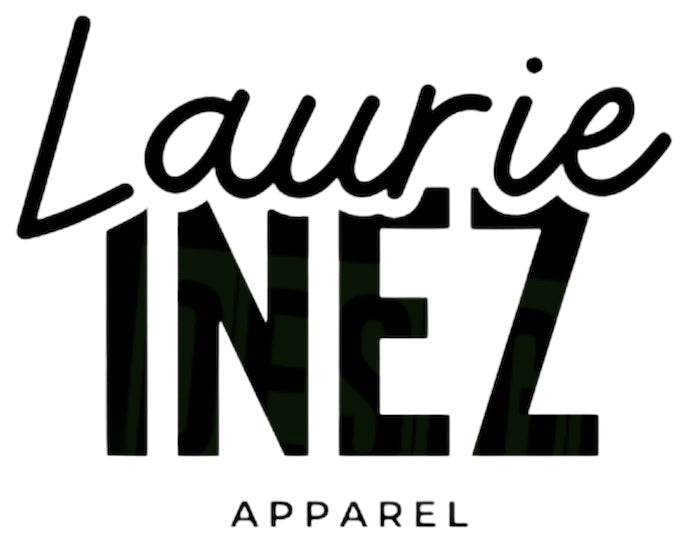 Logo of Laurie INEZ Apparel with a stylized name and 'Apparel' text below on a white background.
